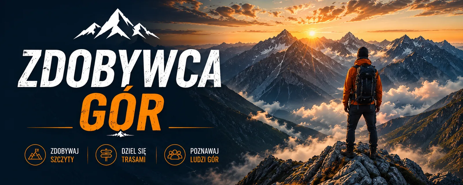 Zdobywcy Gór na tle gór