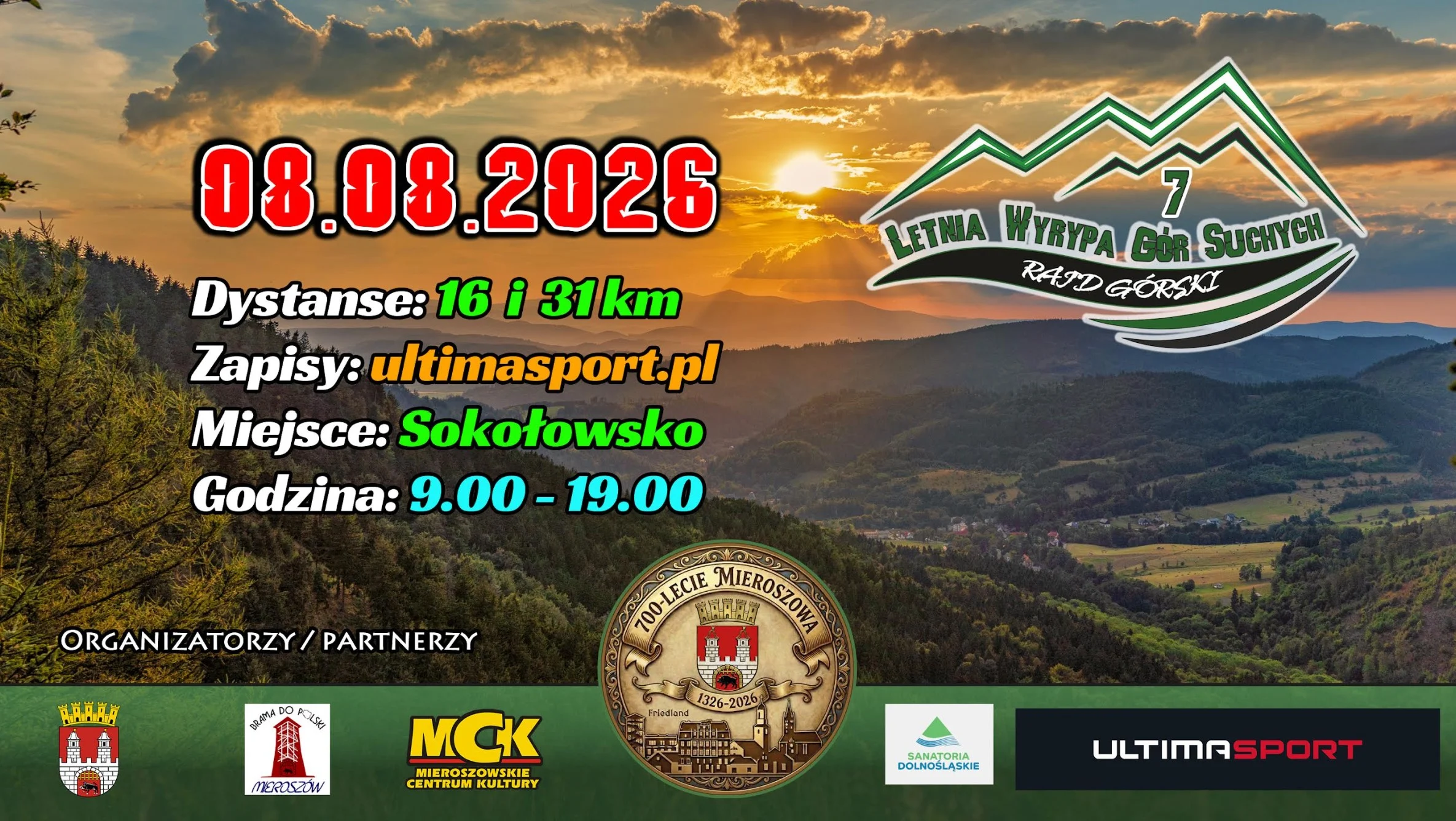 7. LETNIA WYRYPA GÓR SUCHYCH 2026, Sokołowsko